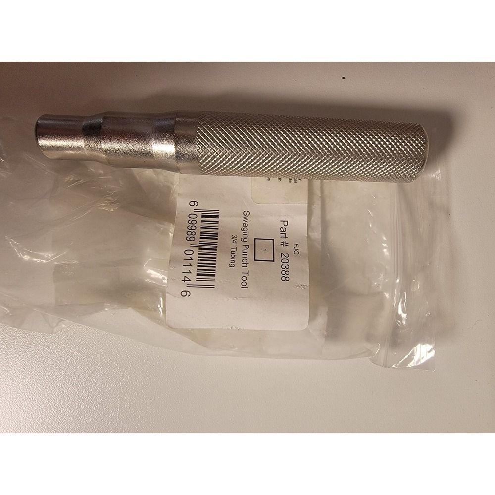 FJC 20388 Swaging Punch Tool 3/4 Inch Tubing HVAC Plumbing Manual Expander Steel
